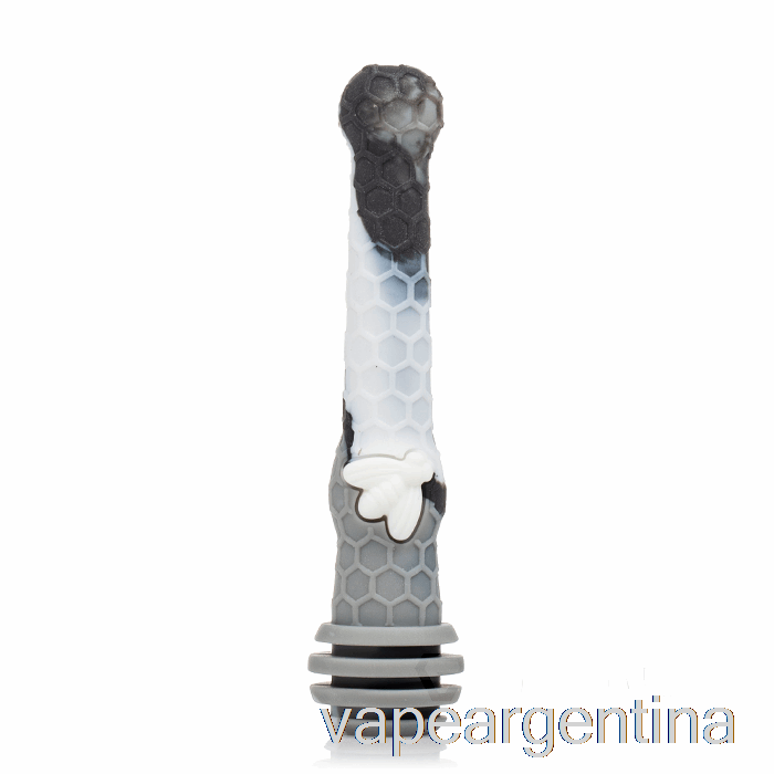 Stratus Honey Dipper Silicona Dab Paja Mármol Gris (negro / Gris / Blanco) Vape Descartable